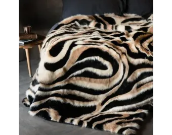 Плед покрывало George Rockett St Animal Swirl Faux Fur Throw 200х150 см Разноцветный (2818469191)