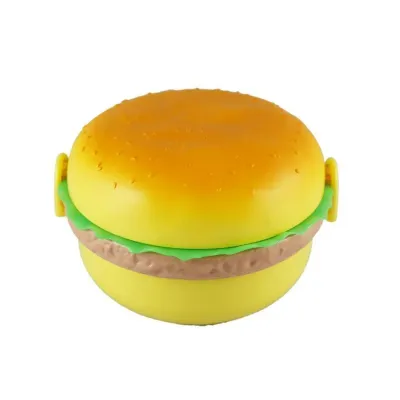 Ланч-бокс No Brand Hamburger 12.5x9 см 1 л Желтый (987374)