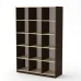Стелаж книжковий Компанит КШ 3 Венге (kom-328)