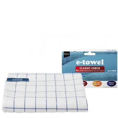 Полотенце E-cloth Classic Check Blue 201675
