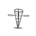 Корзинка для подачи фри Winco WBKH-5 Черная (25016)