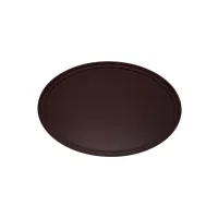 Піднос Winco TRH-2722 овальний зі скловолокна 55 х 68 см Коричневий (10140)