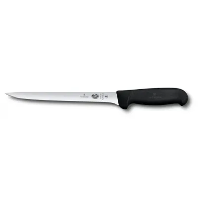 Кухонний ніж Victorinox Fibrox філейний для риби 200 мм Чорний (5.3763.20) Кухонний ніж Victorinox Fibrox філейний для риби 200 мм Чорний (5.3763.20)
