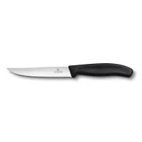 Кухонний ніж Victorinox SwissClassic Gourmet для стейку та піци 120 мм Чорний (6.7933.12) Кухонний ніж Victorinox SwissClassic Gourmet для стейку та піци 120 мм Чорний (6.7933.12)