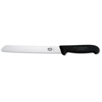 Кухонный нож Victorinox Fibrox для хлеба 210 мм Черный (5.2533.21) Кухонный нож Victorinox Fibrox для хлеба 210 мм Черный (5.2533.21)