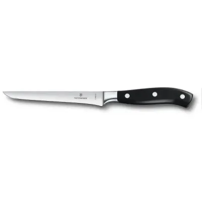 Кухонний кований ніж Victorinox Grand Maitre обвалочний 15 мм у подарунковій коробці Чорний (7.7303.15G) Кухонний кований ніж Victorinox Grand Maitre обвалочний 15 мм у подарунковій коробці Чорний (7.7303.15G)