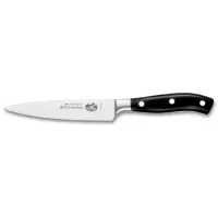 Кухонний кований ніж Victorinox Grand Maitre кухарський 150 мм у подарунковій коробці Чорний (7.7403.15G) Кухонний кований ніж Victorinox Grand Maitre кухарський 150 мм у подарунковій коробці Чорний (7.7403.15G)
