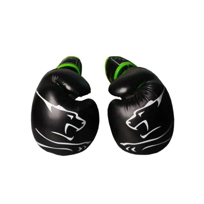 Боксерські рукавиці PowerPlay 3018 12 унцій Чорно-Зелені (PP_3018_12oz_Black/Green)