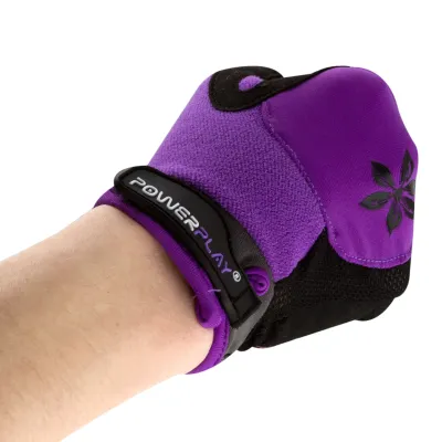 Велорукавички PowerPlay 5284 XS Фіолетові (5284_XS_Purple)