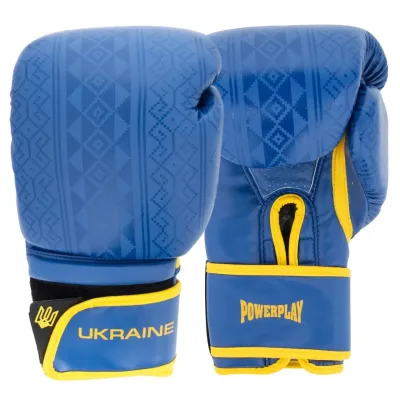 Боксерські рукавиці PowerPlay 3021 Ukraine 12 унцій Синьо-Жовті (PP_3021_12oz_Blue-Yellow) Боксерські рукавиці PowerPlay 3021 Ukraine 12 унцій Синьо-Жовті (PP_3021_12oz_Blue-Yellow)