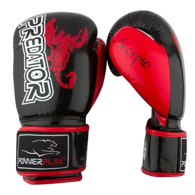 Боксерські рукавиці PowerPlay 3007 карбон 12 унцій Чорні (PP_3007_12oz_Black)
