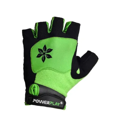 Велорукавички PowerPlay 5284 B XS Зелені (5284B_XS_Green)