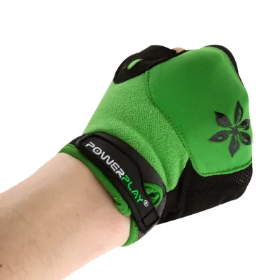 Велорукавички PowerPlay 5284 B XS Зелені (5284B_XS_Green)