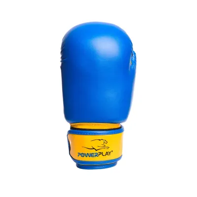 Боксерські рукавиці PowerPlay 3004 JR 6 унцій Синьо-Жовті (PP_3004JR_6oz_Blue/Yellow)