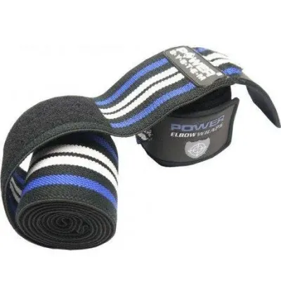 Локтьові бинти Power System Elbow Wraps PS-3600 Blue/Black