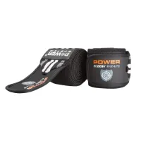 Локтьові бинти Power System Elbow Wraps PS-3600 Grey/Black