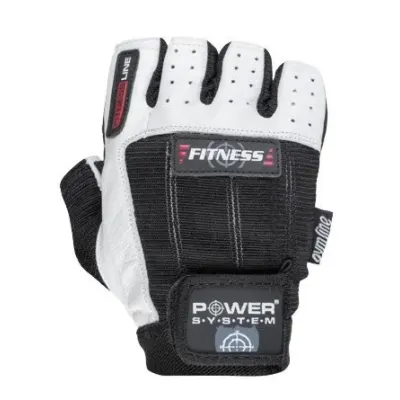 Рукавички для фітнесу Power System Fitness PS-2300 М Чорно-білий (PS-2300_M_Black-White)
