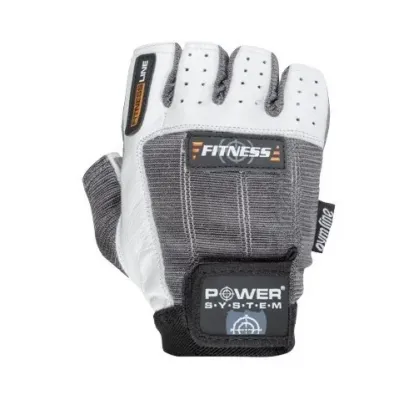 Перчатки для фитнеса и тяжелой атлетики Power System Fitness PS-2300 M Grey/White