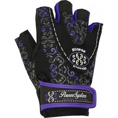 Перчатки для фитнеса и тяжелой атлетики Power System Classy PS-2910 XS Black-Purple
