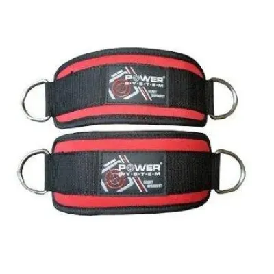 Манжеты на лодыжку Power System Ankle Strap PS-3410_Black_Red