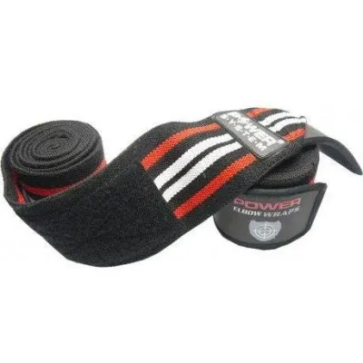Локтьові бинти Power System Elbow Wraps PS-3600 Red/Black