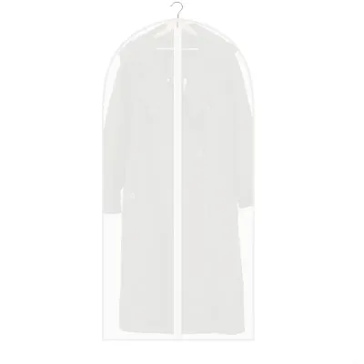 Чохол для одягу поліетиленовий No Brand Clothes Cover GHS00145 XL 55 х 115 см Білий-Напівпрозорий (tau_krp53_00145xl) Чохол для одягу поліетиленовий No Brand Clothes Cover GHS00145 XL 55 х 115 см Білий-Напівпрозорий (tau_krp53_00145xl)