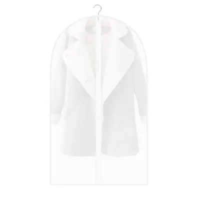 Чохол для одягу поліетиленовий No Brand Clothes Cover JH00145 L 55 х 97 см Білий-Напівпрозорий (tau_krp45_00145l) Чохол для одягу поліетиленовий No Brand Clothes Cover JH00145 L 55 х 97 см Білий-Напівпрозорий (tau_krp45_00145l)