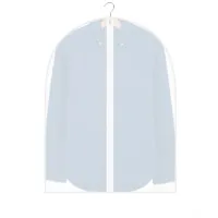 Чехол для одежды полиэтиленовый No Brand Clothes Cover BHI00145 М 55 х 77 см Белый-Полупрозрачный (tau_krp40_00145)