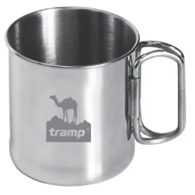 Кухоль похідний зі складними ручками 300 мл Tramp TRC-011 сталевий Кухоль похідний зі складними ручками 300 мл Tramp TRC-011 сталевий