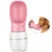 Портативная поилка SUNROZ Dog Bottle для собак 350 мл Розовая (SUN0859)
