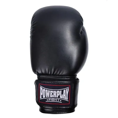 Боксерські рукавиці PowerPlay 3004 18 унцій Чорні (PP_3004_18oz_Black)