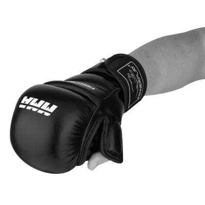Рукавички для MMA PowerPlay 3026 S Чорні Рукавички для MMA PowerPlay 3026 S Чорні