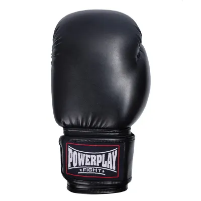 Боксерські рукавиці PowerPlay 3004 10 унцій Чорні Боксерські рукавиці PowerPlay 3004 10 унцій Чорні