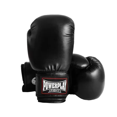 Боксерські рукавиці PowerPlay 3004 16 унцій Чорні Боксерські рукавиці PowerPlay 3004 16 унцій Чорні