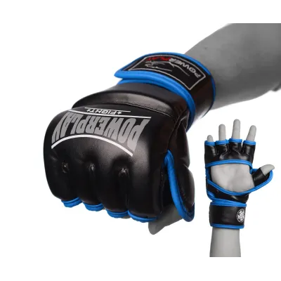 Рукавички для MMA PowerPlay 3058 L Чорно-Сині