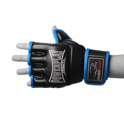 Рукавички для MMA PowerPlay 3058 L Чорно-Сині