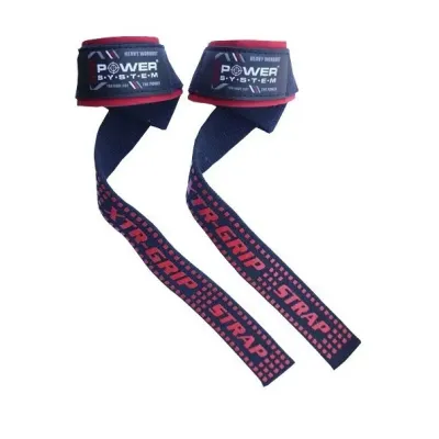 Кістові ремені Power System XTR-Grip Straps PS-3430 Black-red