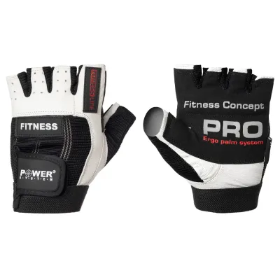 Рукавички для фітнесу Power System Fitness PS-2300 XL Чорно-білий (PS-2300_XL_Black-White)