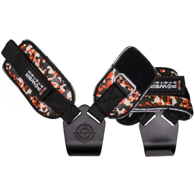 Гаки для тяги на зап'ястя Power System Hooks Camo PS-3370 XL Black/Red