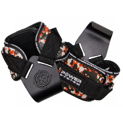 Гаки для тяги на зап'ястя Power System Hooks Camo PS-3370 XL Black/Red