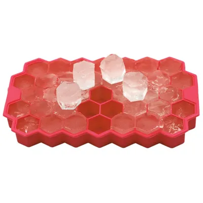 Силіконова форма для льоду CUMENSS Соти 205х120 мм Red (3474-10051)