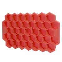 Силіконова форма для льоду CUMENSS Соти 205х120 мм Red (3474-10051)