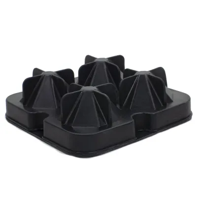 Силіконова форма для льоду CUMENSS Діамант ємність 4 шт Black (3473-10048) Силіконова форма для льоду CUMENSS Діамант ємність 4 шт Black (3473-10048)