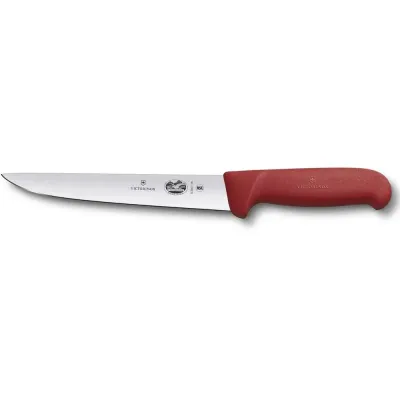 Кухонний ніж м'ясника Victorinox Fibrox Sticking 18 см Червоний (5.5501.18) Кухонний ніж м'ясника Victorinox Fibrox Sticking 18 см Червоний (5.5501.18)