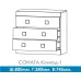 Комод для речей Соната 1 Сонома + білий (Son-1)