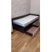 Кровать Соната Эверест 80х190 см с ящиками Венге с белым (psg_UK-6415014) Кровать Соната Эверест 80х190 см с ящиками Венге с белым (psg_UK-6415014)