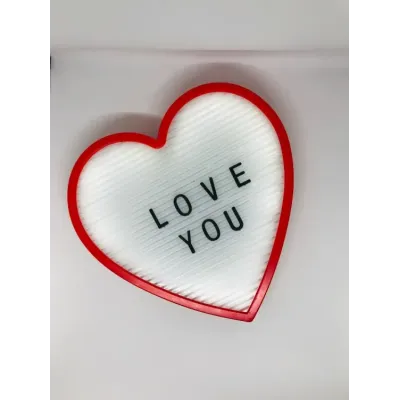 Светильник-ночник Сердце Light up message board с посланием Красный (Bnw124109)