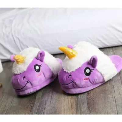 Домашні капці Єдиноріг Slippers 26-27см Фіолетовий (KUj123685)