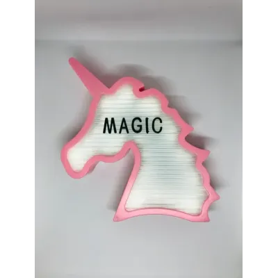 Нічник світильник Єдиноріг Light up message board з посланням Рожевий (uq124107)