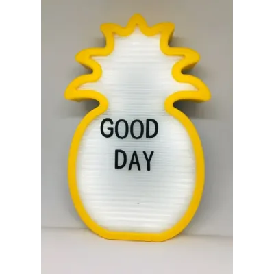 Нічний світильник Ананас Light up message board з посланням Жовтий (uq124108)